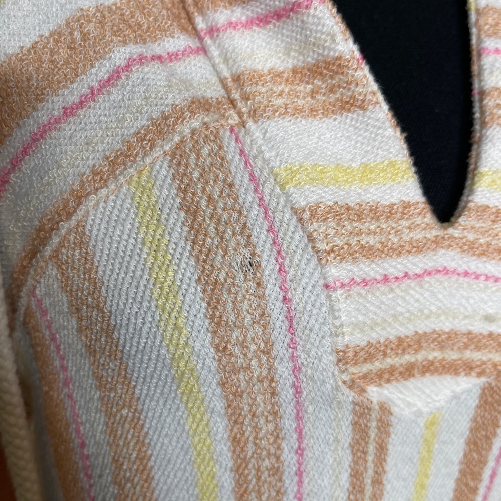 Roxy Wild & Free Boho Hippie Poncho Striped Hoodie - Picture 6 of 9